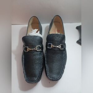 Marc Joseph Mens Park Avenue Black Loafers Shoes Leather New Size 13M
